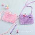 2021 Custom Portable Unisex Unicorn 3D Design Plush Mini Shoulder Bags